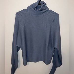 Grey blue turtleneck